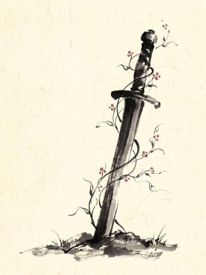 을경합 — 의리로 묶이는 합 수묵화