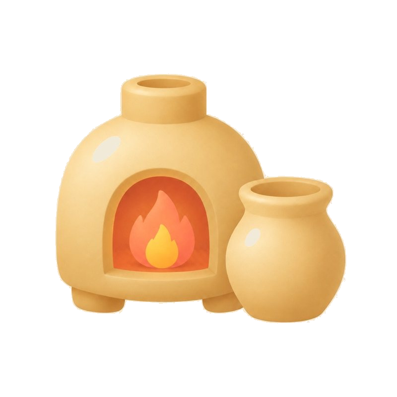 Fire warms Earth relationship illustration