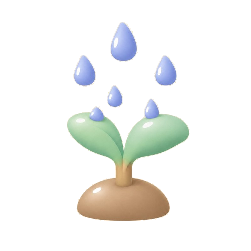 Water grows Wood relationship illustration